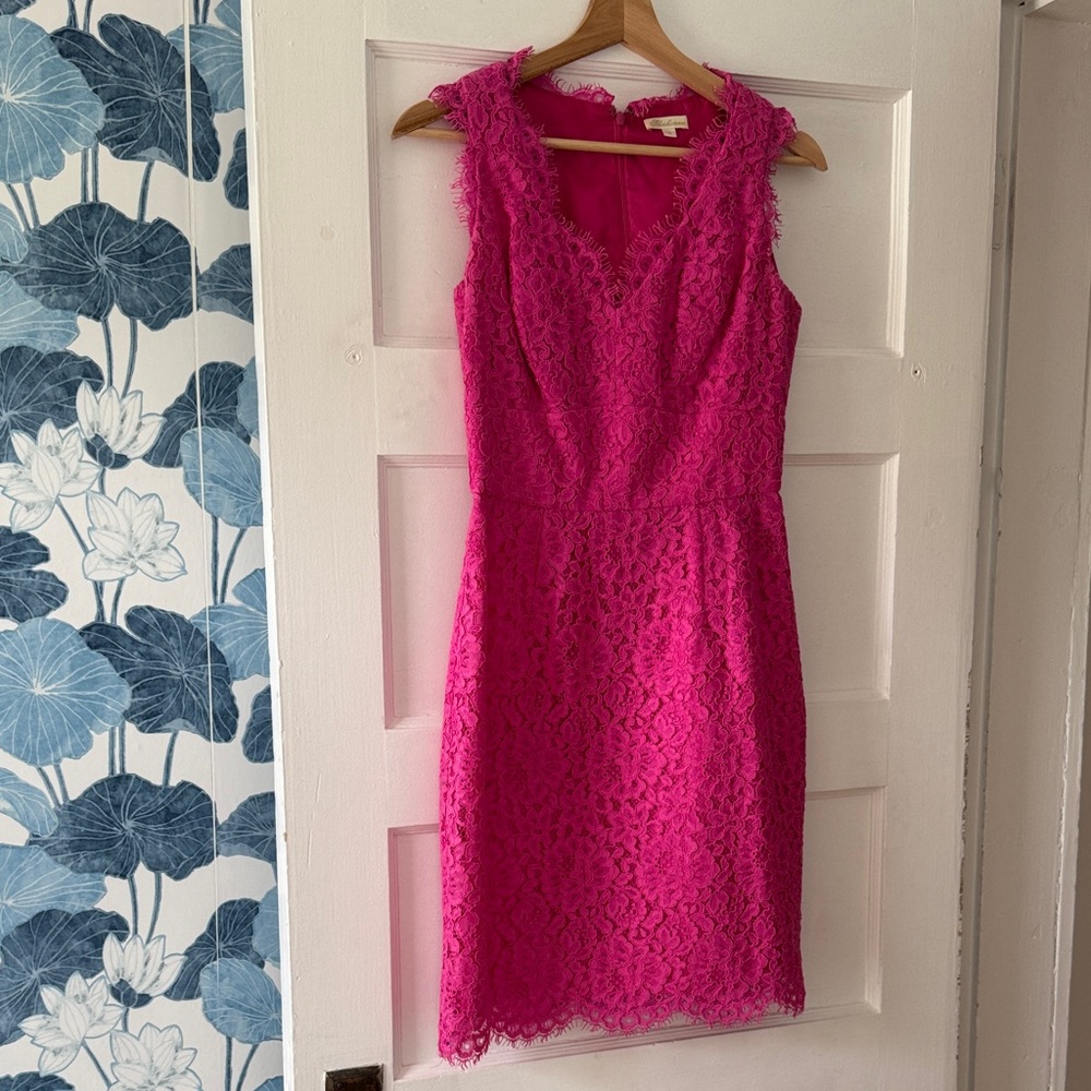 Shoshanna Pink Lace Mini Dress